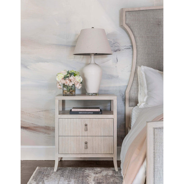 Home Fashion East 2 Drawer Hampton Nightstand