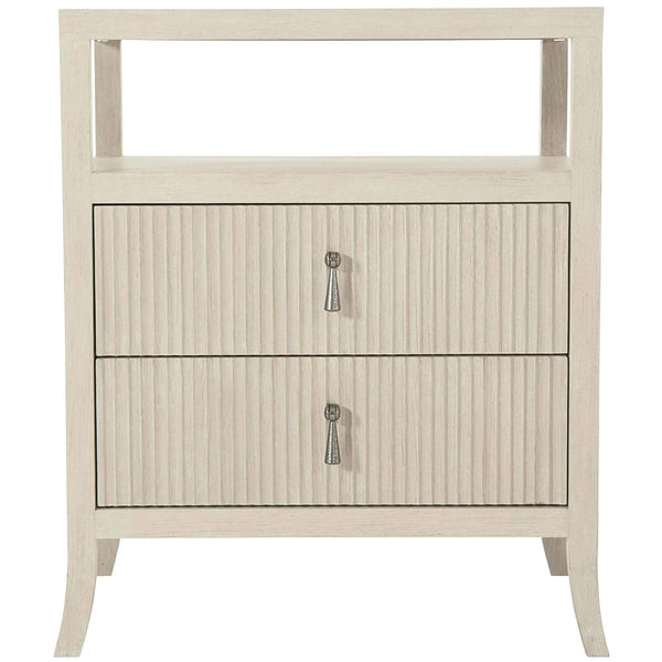 Home Fashion East 2 Drawer Hampton Nightstand