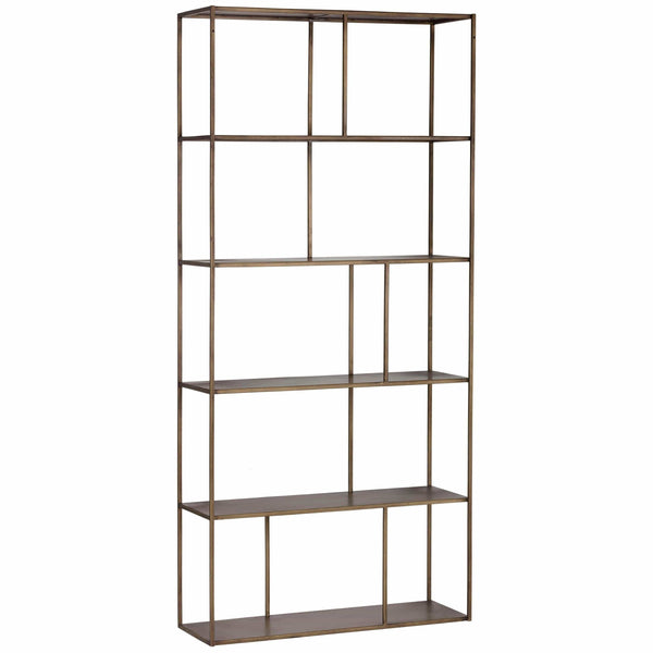 Home Fashion Eiffel Large Bookcase Antique Brass