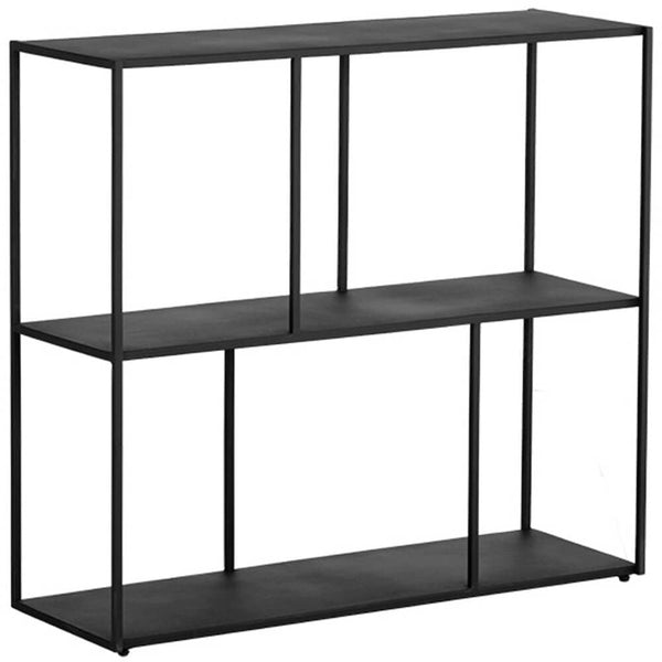 Home Fashion Eiffel Medium Low Bookcase Black