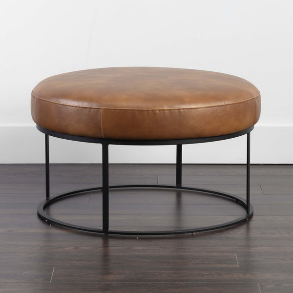 Home Fashion Elgin Ottoman Tobacco Tan