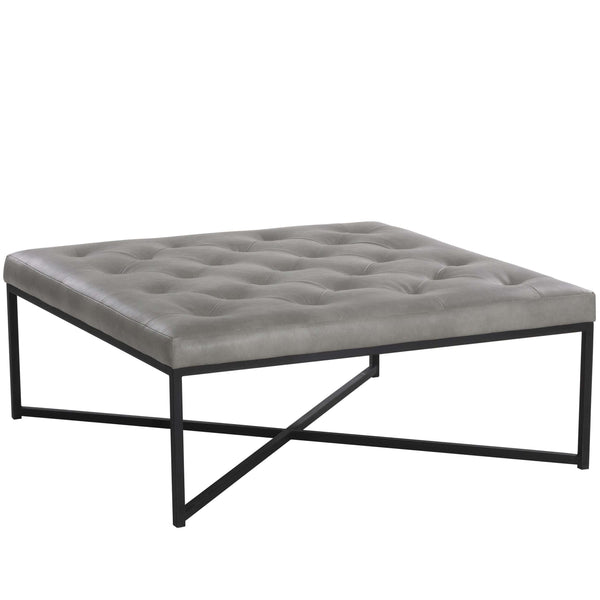 home fashion Endall Ottoman Black/Bravo Metal