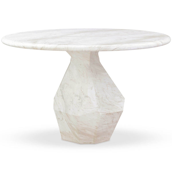 Home Fashion Esme Round Dining Table Faux Marble