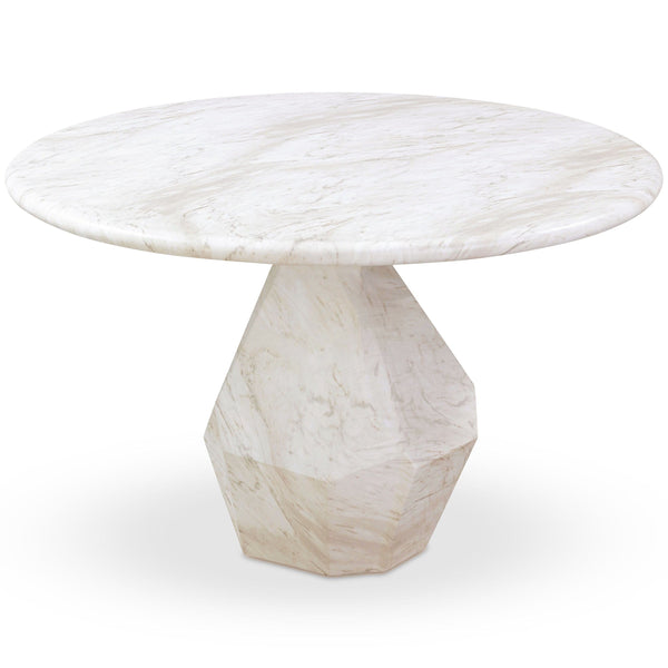 Home Fashion Esme Round Dining Table Faux Marble