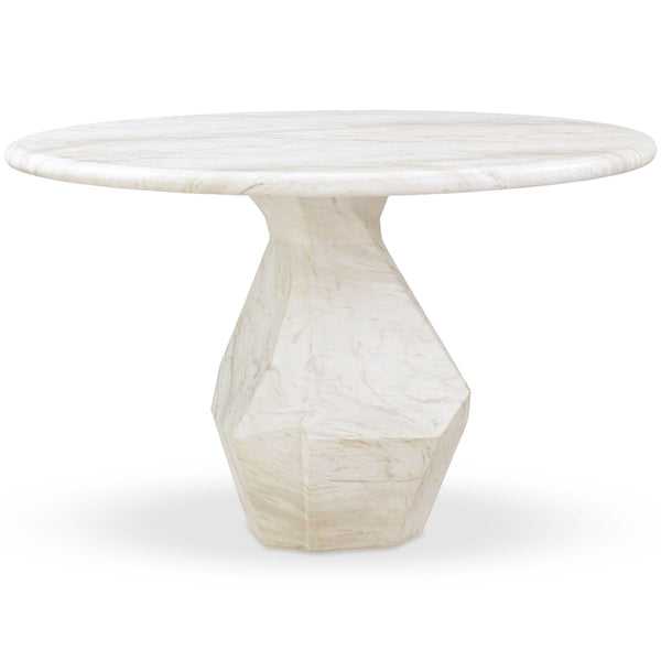 home fashion Esme Round Dining Table Faux Marble