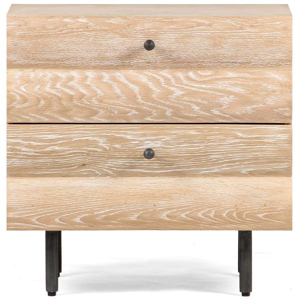 Home Fashion Estelle Nightstand Cerused Oak