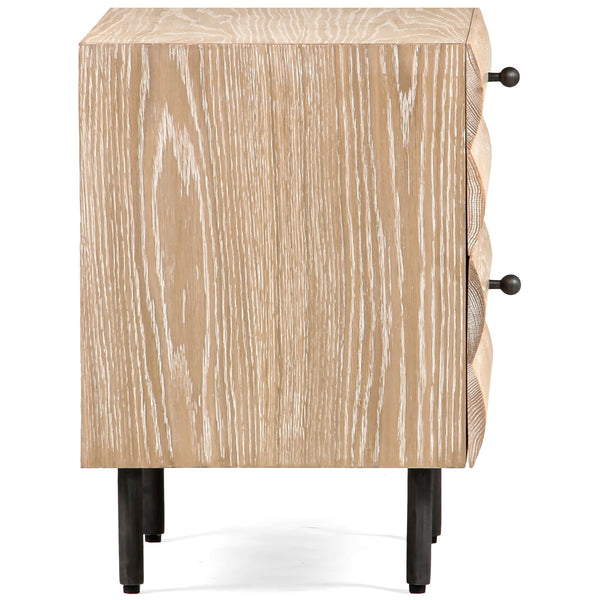 Home Fashion Estelle Nightstand Cerused Oak