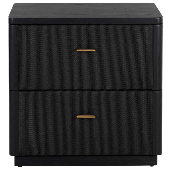 Home Fashion Etienne Nightstand Black