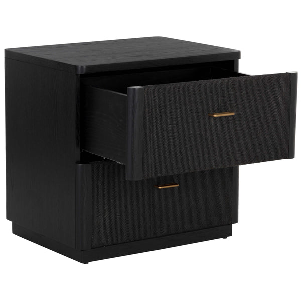 Home Fashion Etienne Nightstand Black