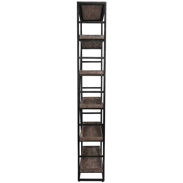 Home Fashion Evan Bookshelf Olive Brown
