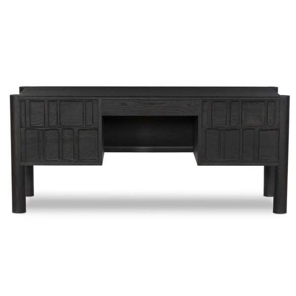 Home Fashion Ezri Desk Carved Black By Four Hands