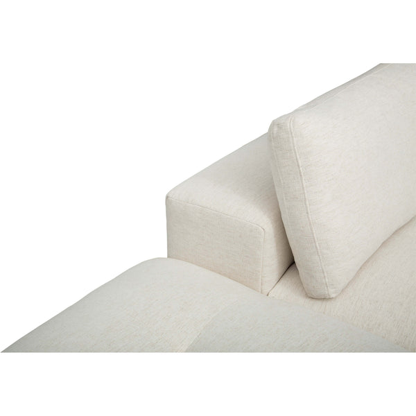 Home Fashion Farley Sectional W/Ottoman Nomad Snow