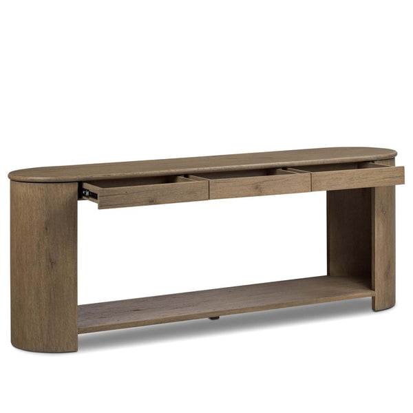 Home Fashion Farrow Console Table Drifted Oak