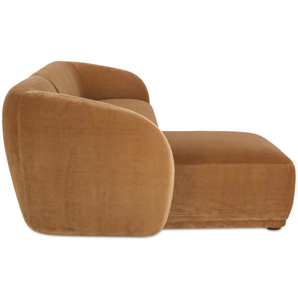 Home Fashion Faye Left Sectional Tan