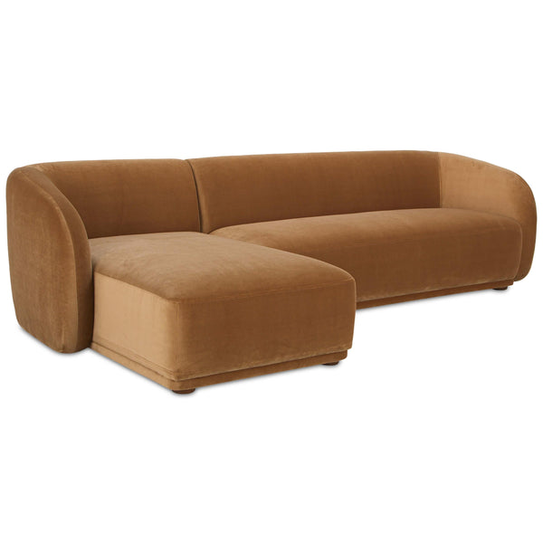 home fashion Faye Left Sectional Tan