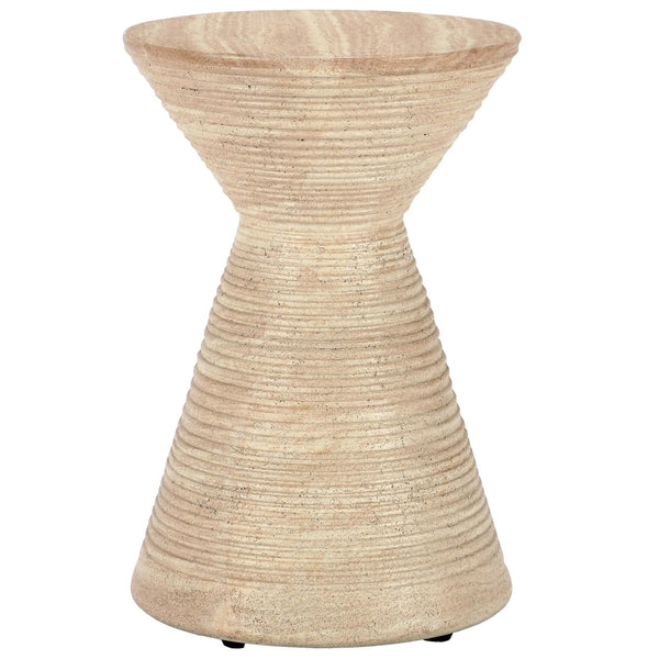 home fashion Fern Outdoor Round Accent Table Beige