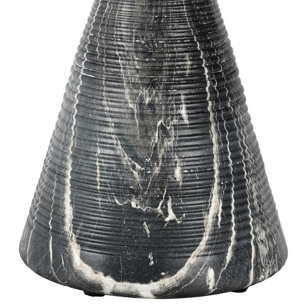 Home Fashion Fern Outdoor Round Accent Table Black