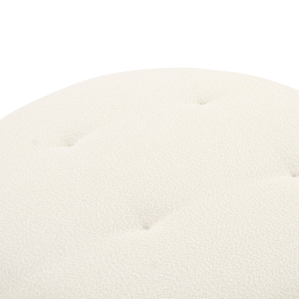 Home Fashion Fickle Swivel Ottoman Cream