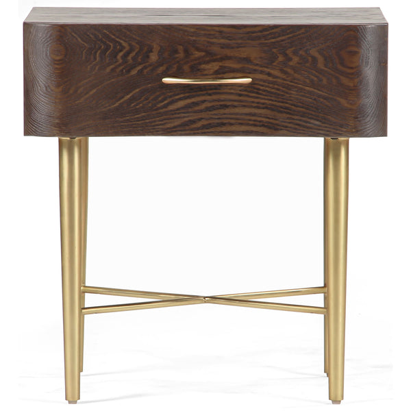 Home Fashion Flora Nightstand Light Walnut