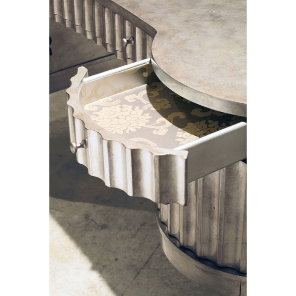 Home Fashion Fluted Kidney Desk Champagne