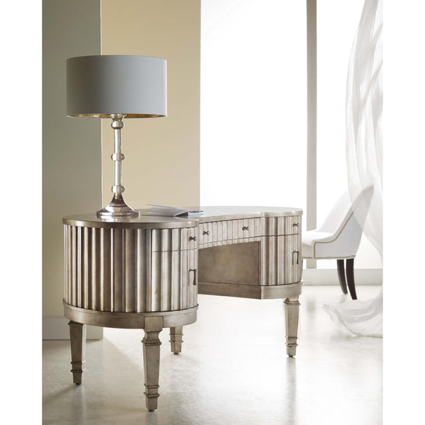 Home Fashion Fluted Kidney Desk Champagne