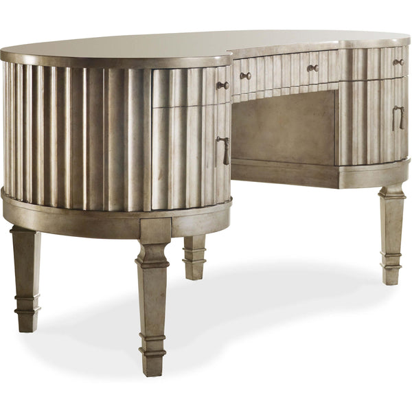 home fashion Fluted Kidney Desk Champagne