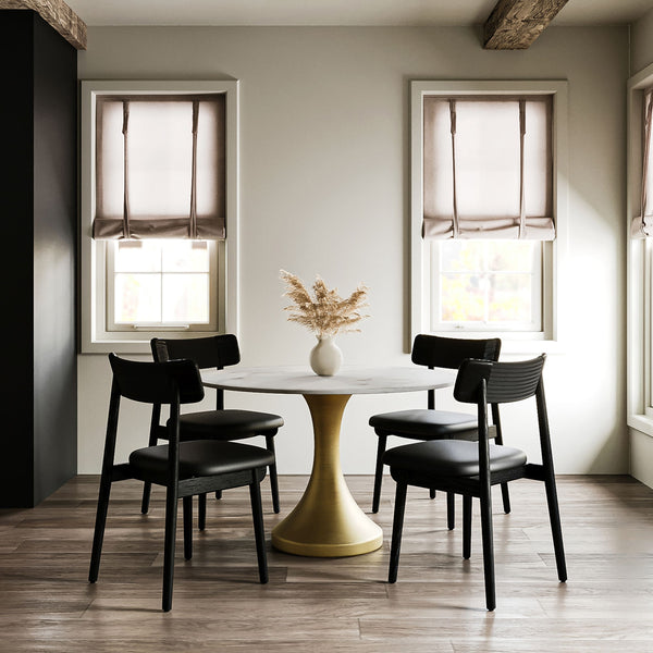 Home Fashion Funnel Dining Table White