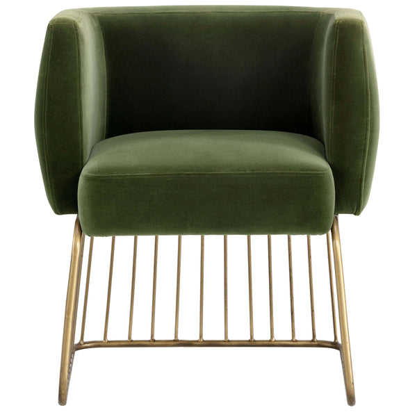 Home Fashion Gala Arm Chair Forest Green