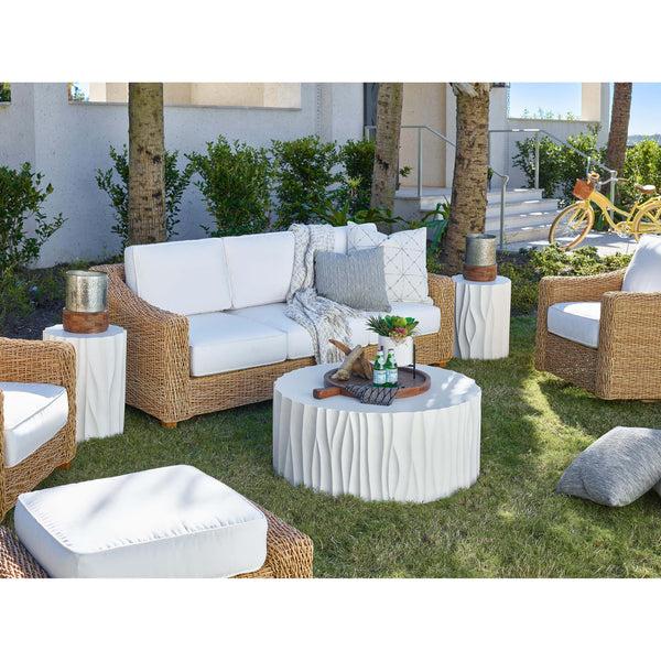 Home Fashion Geneva Round Outdoor Cocktail Table