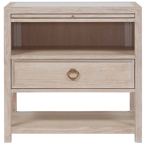 Home Fashion Getaway 1 Drawer Nightstand Sea Oat
