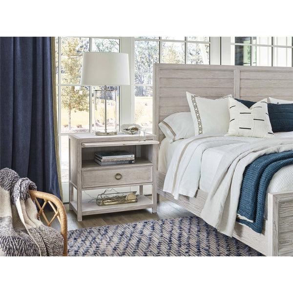 Home Fashion Getaway 1 Drawer Nightstand Sea Oat