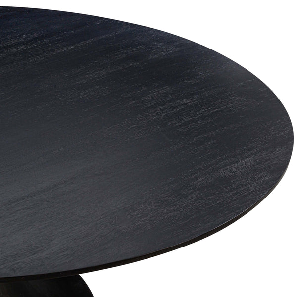 Home Fashion Gevra Round Dining Table Black