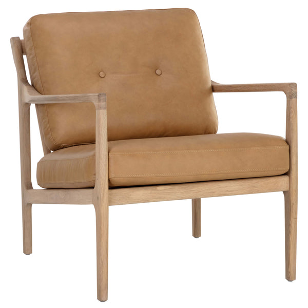 home fashion Gilmore Leather Chair Sahara Camel