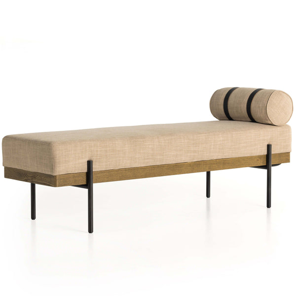 home fashion Giorgio Bench Palm Ecru by Four Hands
