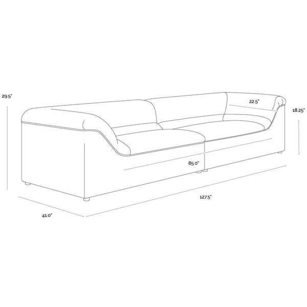 Home Fashion Gladys Sofa Copenhagen Olive