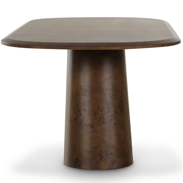 Home Fashion Gladyss Oval Dining Table Brown