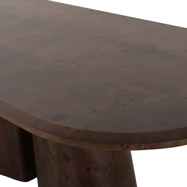Home Fashion Gladyss Oval Dining Table Brown