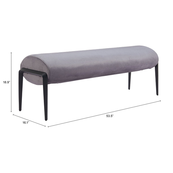 Home Fashion Glatt Bench Gray