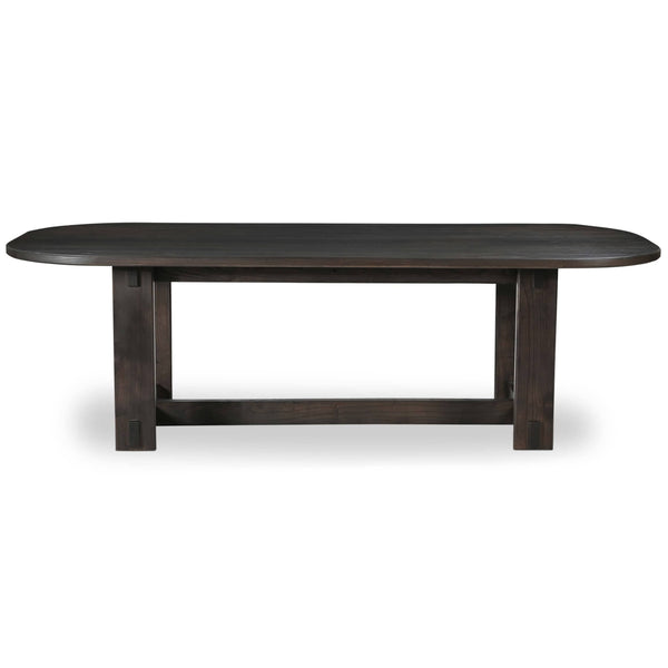 Home Fashion Glenn Oval Dining Table Dark Brown