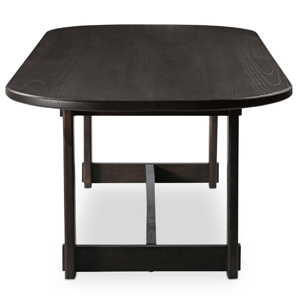 Home Fashion Glenn Oval Dining Table Dark Brown