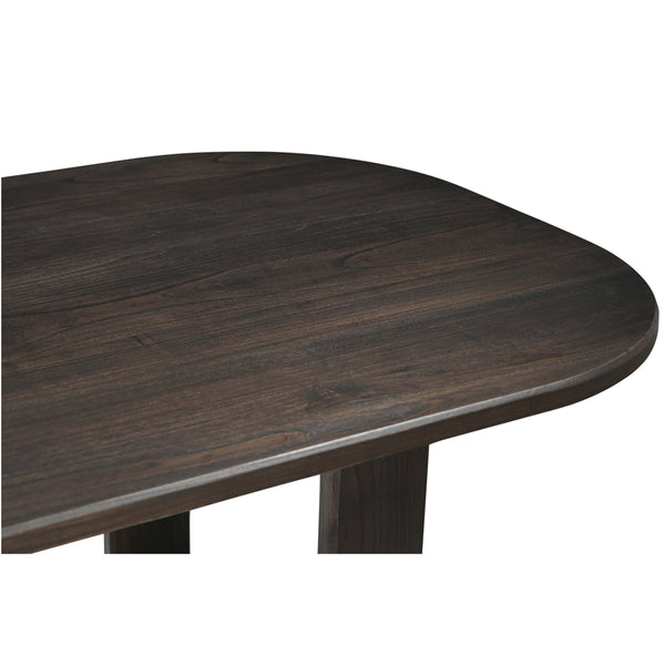 Home Fashion Glenn Oval Dining Table Dark Brown