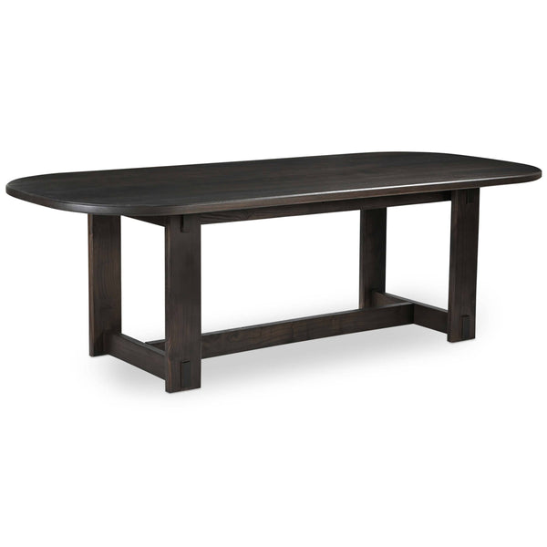 home fashion Glenn Oval Dining Table Dark Brown