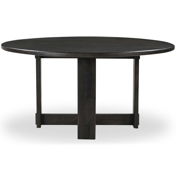 Home Fashion Glenn Round Dining Table Dark Brown