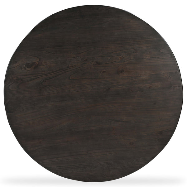 Home Fashion Glenn Round Dining Table Dark Brown