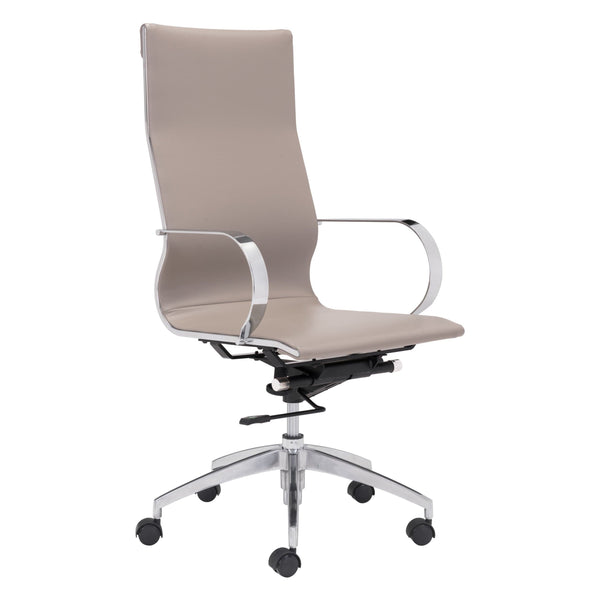 home fashion Glider High Back Office Chair Taupe