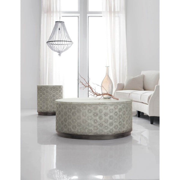 Home Fashion Greystone Round Cocktail Table
