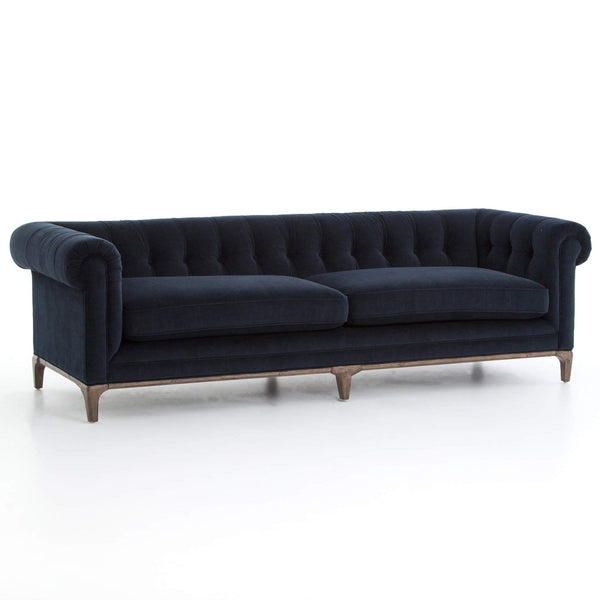 home fashion Griffon Sofa Plush Navy by Four Hands