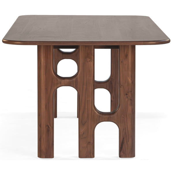 Home Fashion Grotto Dining Table Light Walnut