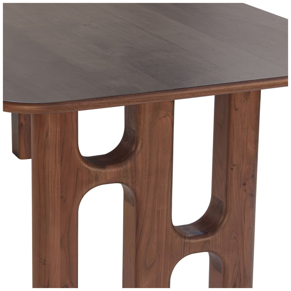Home Fashion Grotto Dining Table Light Walnut