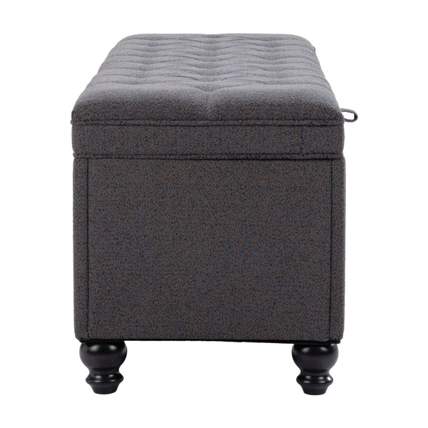 Home Fashion Halifax Storage Bench Gravel Gray
